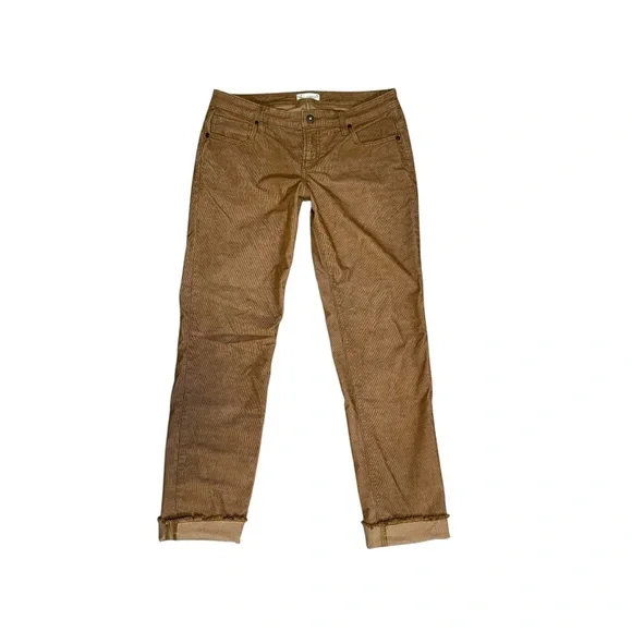 Carve Designs Carson Corduroy Pant Raw Hem Cord Organic Cotton Tan Women's 4 - Picture 3 of 9